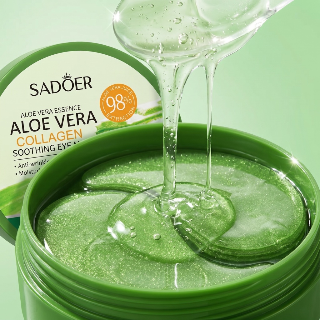Sheet Mask Collagen - 60 Pezzi Maschera per Occhi all'Aloe
