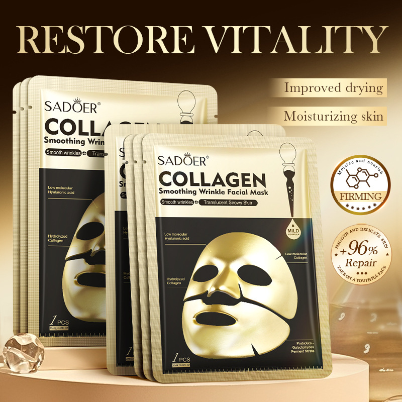 SADOER Maschere per il viso al - Sheet Mask Collagen recensione e prezzo