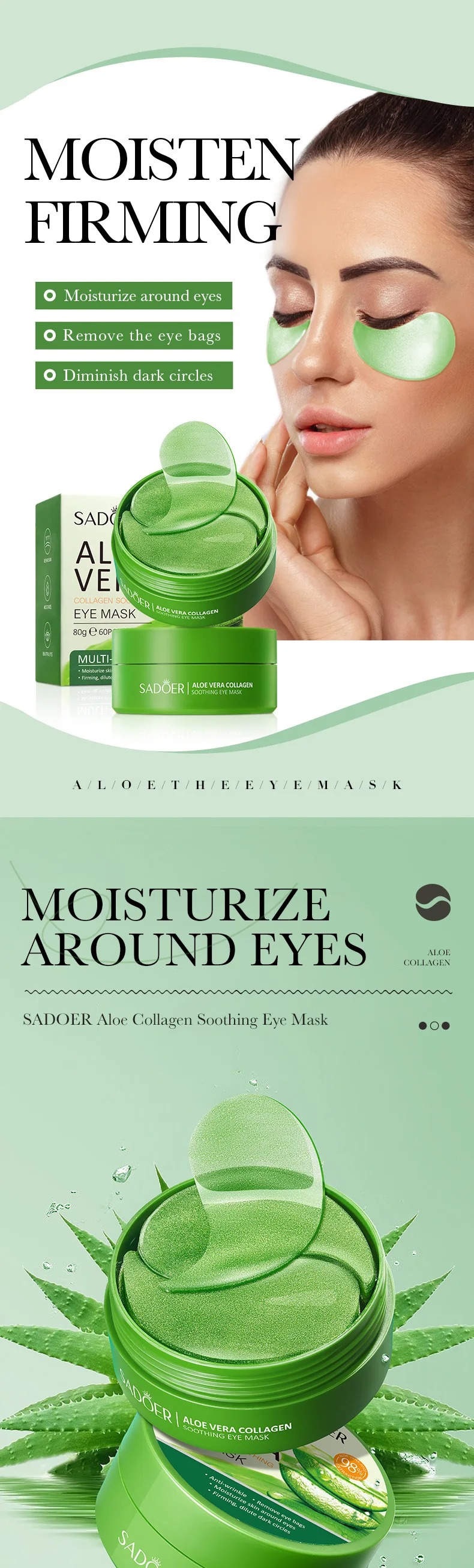 60 pz Aloe Vera Collagene Masc - Sheet Mask Collagen recensione e prezzo